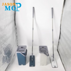 Lapos Mop Quick Clean 360 mikroszálas Teleszkópos Floor poroló Tisztító víz présel Mop vödör Főoldal száraz ésnedves mop