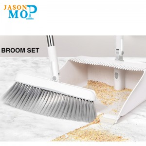 Környezetbarát ház tisztító szerszámok hosszú fogantyú seprű és szemét
