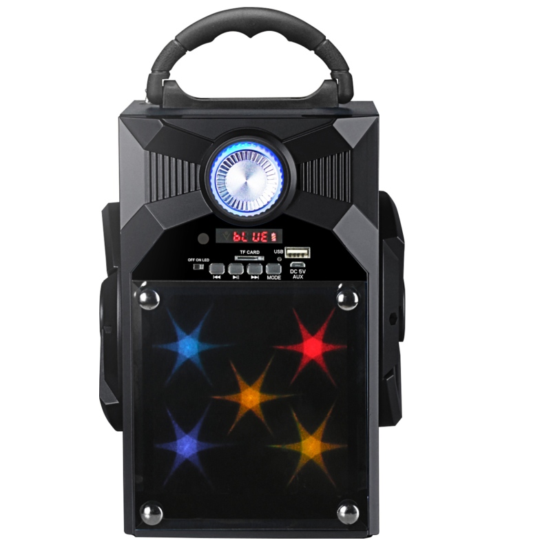 FB-BS8868S hordozható Bluetooth hangszóró üveg tükör LED világítással