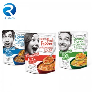 Élelmiszeri minőségű állvány felcsípő táska paradicsomszósz lé ital csomagoló táskák