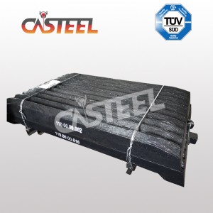 CEDARAPIDS CJ3042 JAW lemez, JAW DIE, JAW rögzített