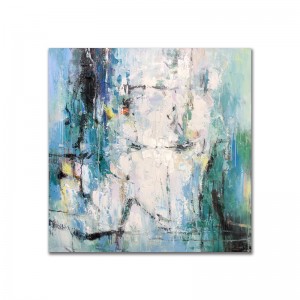 100 Kézzel szabott akril vászon elvont textúra Wall Decor Oil Hanging Festés Artwork