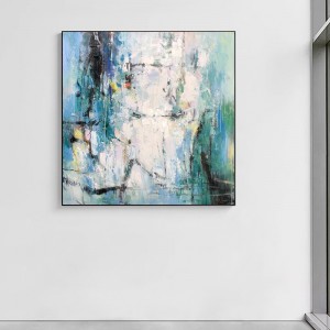 100 Kézzel szabott akril vászon elvont textúra Wall Decor Oil Hanging Festés Artwork