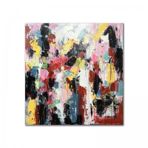 Gyárinagykereskedelmi színes costom festett akril festés Wall Decor Abstract Artwork vászonra társalgókhoz