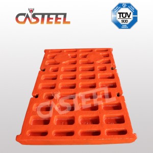 PE-1000 N&120; 1200 állkapocs-törés alkatrész, rögzített#swing pofa lemezek, oldallapok