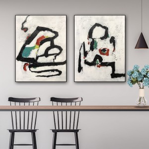 Kortárs Kézzel Modern festékek Wall Art Abstract Wall Art olaj, vászon