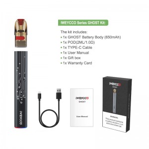 Iweycco Ghost Vape 650mah 12W POD Kit Elektronikus cigaretta 2ml-es patronos párologtató az Ön számára