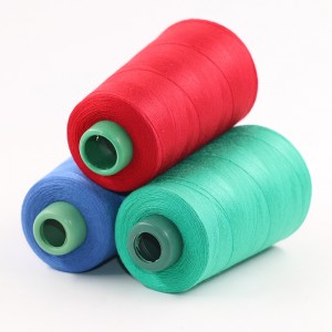 Kínai varrócérna farmer póló és póló poliészter menet a gépek számára