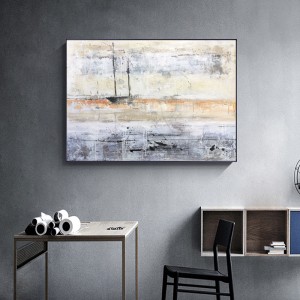 Egyedi kézzel festett akril vásznon tájképfestészet Wall Decor Abstract Artwork vászonra társalgókhoz