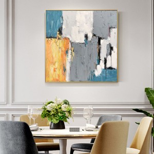 Új design teljesen kézzel festett aranyfüst Wall Art absztrakt vászon olaj, vászon Stretche