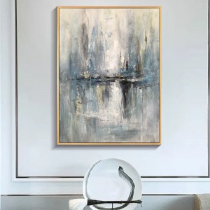 Absztrakt művészeti szövet vászon fal dekoráció tiszta kézzel festett porcelán olajfestménynappali dekoráció