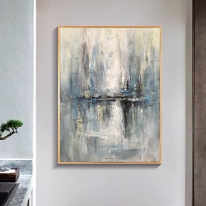 Absztrakt művészeti szövet vászon fal dekoráció tiszta kézzel festett porcelán olajfestménynappali dekoráció