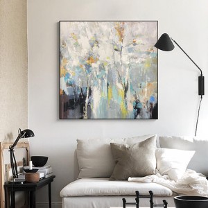 100% kézzel festett művészet kézzel készített olajfal festés eredeti absztrakt vászon anappali művészeti munkához