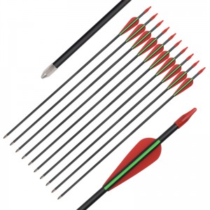 Elong Outdoor 114478 ID5mm 28inch Üvegszálas Arrow Streamline TPU lapátot Íjászat Cél kormosodástól