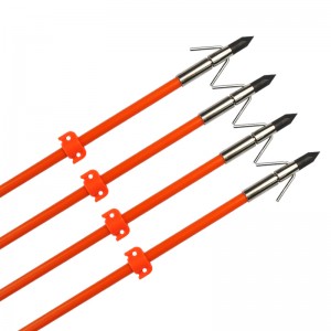 110021-og elong kültéri od8mm 32 hüvelykes bowfishing arrow Üvegszálas tengely íjászat halászat használatával
