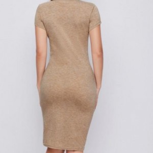 Kötött szexi ruha rövid ujjú szoknyák