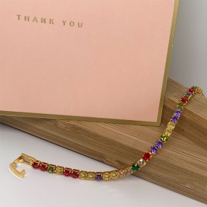 Európai és amerikai divat rézozott 18k arany karkötő