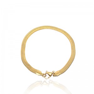 Európai és amerikai divat rozsdamentes acél aranyozott penge lánc