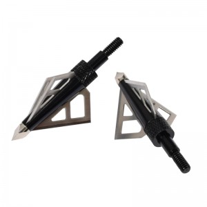 Nika íjászat 15B028 3 Blade 100 Grain Broadheads az íjászathoz Crossbow Boltnyilak Csavaros tippek vadászat