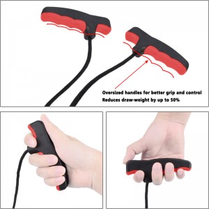 NIKA Íjászat 454002-06 Crossbows Rope Double Handle Crossbows Rope Cocker Aid Cocking karakterlánc eszköz