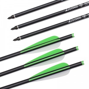 Elong Outdoor 116049-04 ID7.62mm 20inch Rollfiberglass Bolt Íjászat lövés Crossbow csavarok