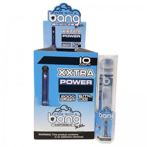 BANG XXL Eldobható vape toll elektronikus cigaretta eszköz 800mAh akkumulátor 6ml Pods üres eredeti gőzök 2000 Puffs Kitnagykereskedelem