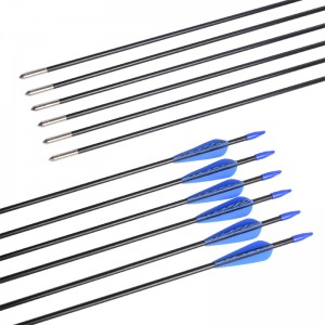 Elong Outdoor 110099 ID5mm 28inch Üvegszálas Arrow Tiger Pattern Vane Íjászat Felvétel készítése