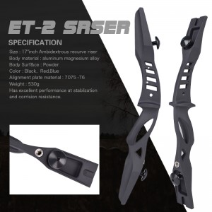 Nika Archery 210003 17inch ILF Ambidextrous Recurve Bow Riser a CS Íjászat Tag Sports Outdoor Game számára