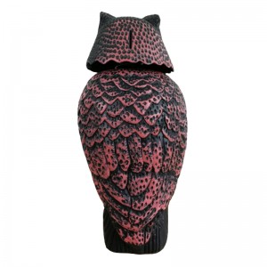 Reális Bird rémisztői Műanyag Bagoly madárijesztő forgatható fej és a Sound Garden Yard Bird Repellent Kültéri Rovarirtás