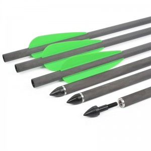 Elong Outdoor 113003-02 Airgun 26.37inch Carbon Bolt műanyag lapát Íjászat Crossbow Arrow Shooting