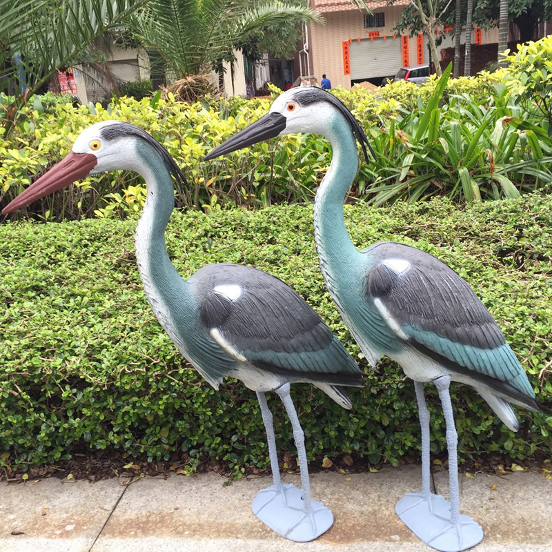 Blue Heron csali műanyag Yard pázsit Art díszek dekoráció
