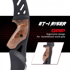 Nika Íjászat 220026 ET1S 17Inch ILF LH reflexíjhoz Riser A reflexíjhoz Set berendezések Cél Outdoor a lövészet és vadászat