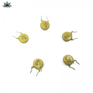 Kína Eredeti gyártó Passzív elektronikai alkatrészek, sárga Mov 10mm HVR10D511K cink-oxid varisztor