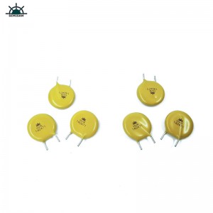 Kína elektronikai alkatrészek, sárga MOV resistor14mm 14D471 470V ZOV indestrial varisztor mov 5mm