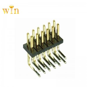 2x5p Dupla soros derékszögű fejléc csatlakozó