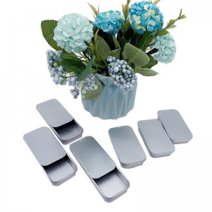 Négyszögletes ón doboz (60mm * 30mm * 11mm) csúszó doboz