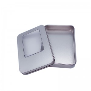Négyszögletes ón doboz (115 mm * 85mm * 22mm)