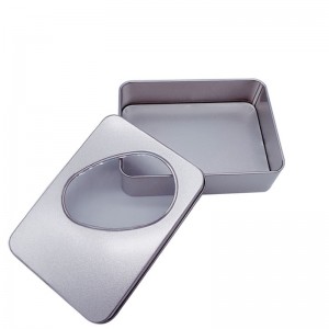 Négyszögletes ón doboz (125 mm * 90mm * 35mm) speciális alakú doboz