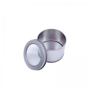 Egyéni luxuskapu fedéllelnagy illékony gyertyák ón Citronela gyertyatartó (65mm * 50mm)