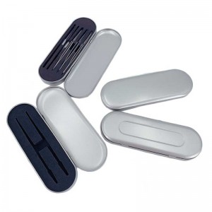 Ajándék fém kézműves doboz ón doboz csuklópánt 175 * 60 * 18mm