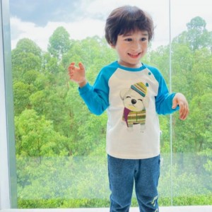 Kötött hosszú ujjú kötött pamutnadrág