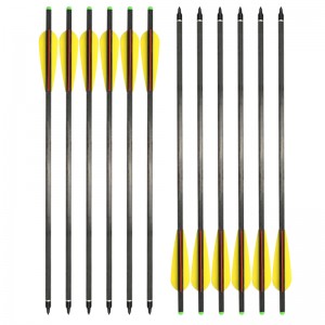 Elong Outdoor 117805 18inch Carbon csavarok OD 8.8mm Íjászat Crossbow Vadászat Sport csavarokkal