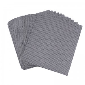 Fekete különleges alakú hangszóró háló Porvédett és hangszigetelt hangszóró háló hangszóró háló audio készülékek