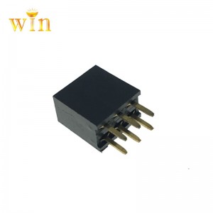 2.54mm Pitch 2x3p Socket csatlakozó Női fejléc