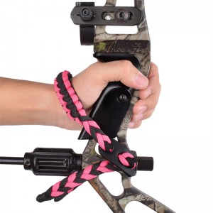 Elong Outdoor 470014 csukló Sling bőr fém Gromet Pink íjászat csigás íj Shooting