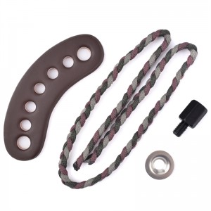 Elong outdoor 470011 csuklószalag bőr fém gromet szürke színű íjászat összetett íj felvétel