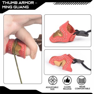 Elong Outdoor 420028 M méret Íjászat Thumb Ring Thumb Armor Kézzel ujjvédő Thumb kültéri fényképezés kiegészítők ujjfülecskét