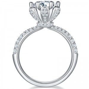 Tuochen ékszerek gyári ezüst 925/18k/14k/10k/9k gyűrű 3A/5A cirkon/moissanite/gyémánt kő
