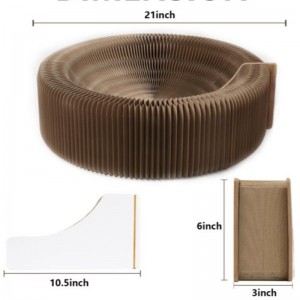 Hullámosított PET Scratch Board csiszolási karmok Toys Hullámpapír Macska fészek