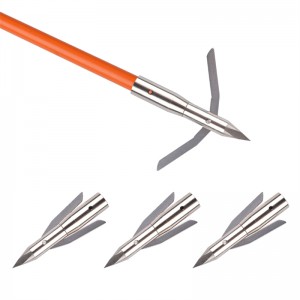 NIKA Íjászat 151042 287 Grain 3 Blades Broadhead rozsdamentes acél pengék Crossbow Huntingnyílhegyek